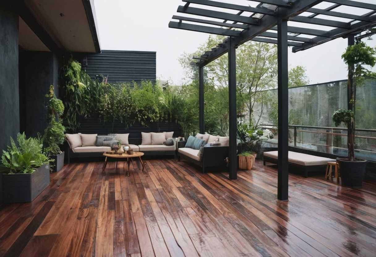 Cinq astuces pour une protection pluie durable et esthétique pour votre terrasse